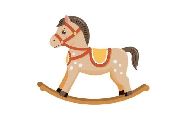 GallopBuddy Classic Rocking Horse – Plush Ride-On Toy